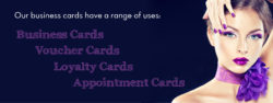 Beauty salon business cards