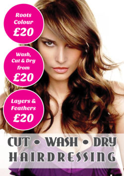 A2 poster printing for hair and beauty salon
