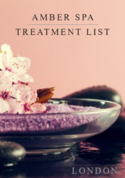 Beauty salon and spa Laminated Treatment Menu