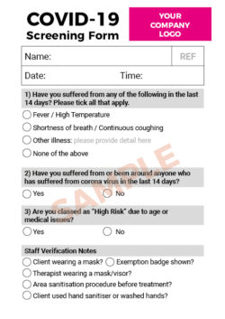 COVID Screening Form